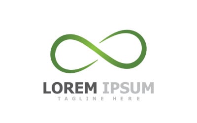 Infinito logotipo símbolo elementos diseño V11