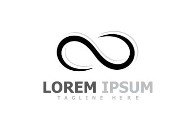 Infinito logotipo símbolo elementos diseño V12