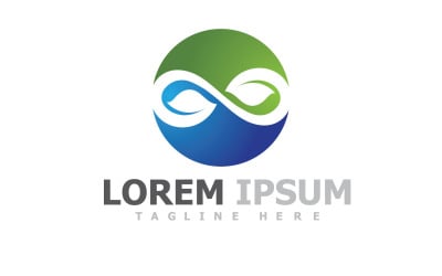 Infinito logotipo símbolo elementos diseño V18