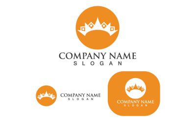 Logo corona modello Vector IconV17