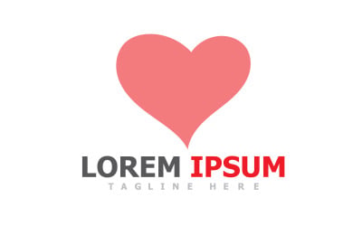 Love Heart Logo Vector Icon V20