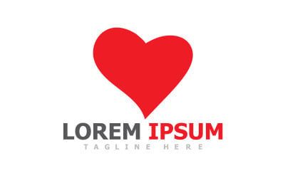 Love Heart Logo Vector Icon V23