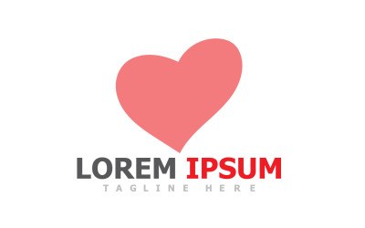 Love Heart Logo Vector Icon V24