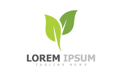 Green Leaf Tree Logo Symbol Elements V16