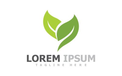 Green Leaf Tree Logo Symbol Elements V18