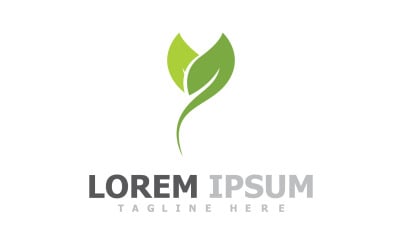 Green Leaf Tree Logo Symbol Elements V21
