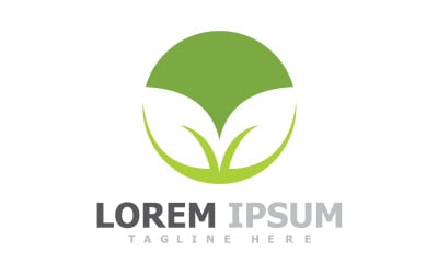 Green Leaf Tree Logo Symbol Elements V24