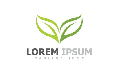Green Leaf Tree Logo Symbol Elements V29