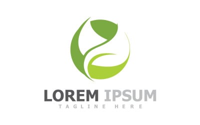 Green Leaf Tree Logo Symbol Elements V35