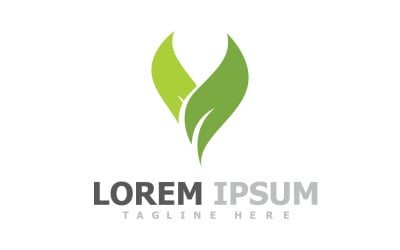 Green Leaf Tree Logo Symbol Elements V4