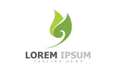 Green Leaf Tree Logo Symbol Elements V5