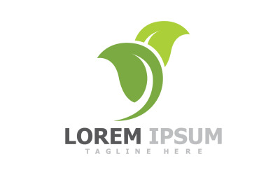Green Leaf Tree Logo Symbool Elementen V1