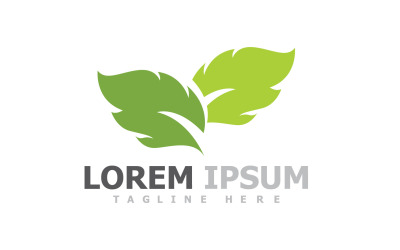 Groen blad boom logo symbool elementen V7