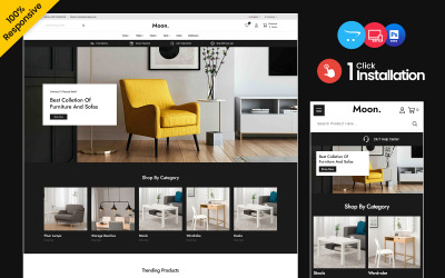 Moon - Mehrzweck-Responsive OpenCart Store für Möbel, Wohndekor und Inneneinrichtung
