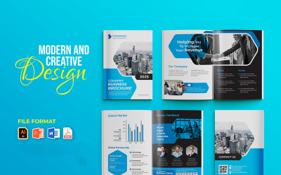 Sjabloon voor moderne zakelijke brochure
