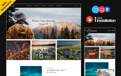 Tourhut - 旅游旅行和旅游机构 Opencart 响应式主题