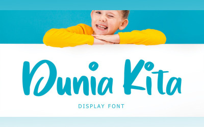 Захоплюючий дисплейний шрифт Dunia Kita