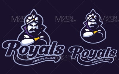 Ilustracja wektorowa maskotka sport Royals