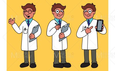 Insieme dello scienziato del fumetto Insieme dello scienziato del fumetto