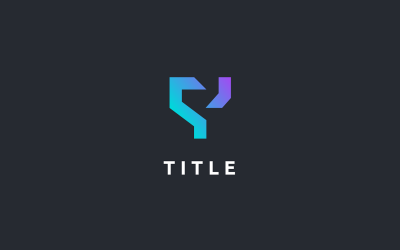 Modern Visual Y Tech Fintech Soyut Logo
