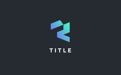 Modernes abstraktes Logo von Visual R Tech Fintech
