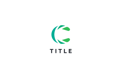 Modernes visuelles C-Layer-Monogramm-Logo