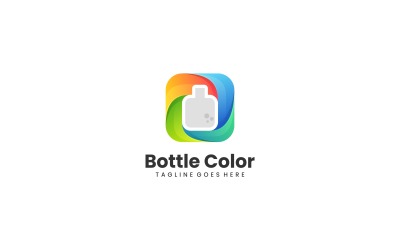 Bottle Gradient Colorful Logo