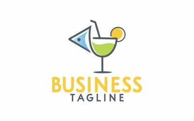 Fischsaft-Logo-Vorlage
