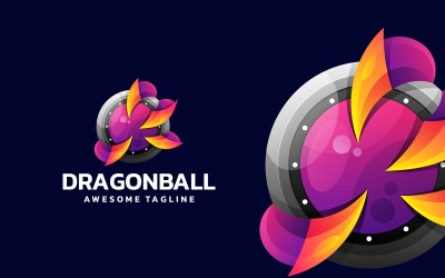 Gradientowe logo Dragon Ball
