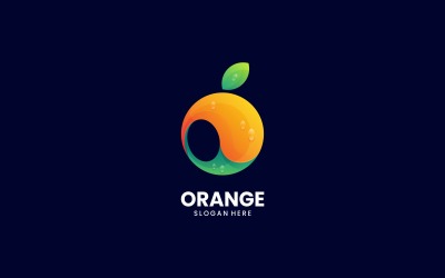 Logo di colore sfumato arancione