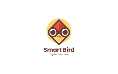 Smart Bird Simple Logo Design