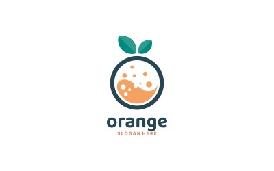 Style de logo simple de laboratoire orange