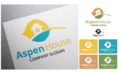 Aspen Home - Sjabloon voor onroerend goed-logo