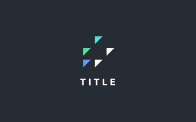 Logo del triangolo di attività astratta di produttività moderna Lite