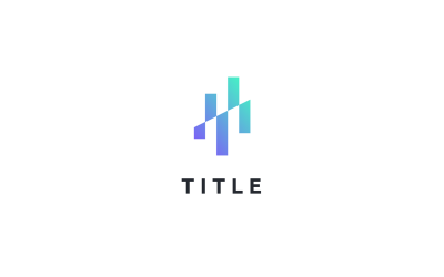 Logo di Fintech per l&amp;#39;analisi tecnologica del grafico moderno Lite