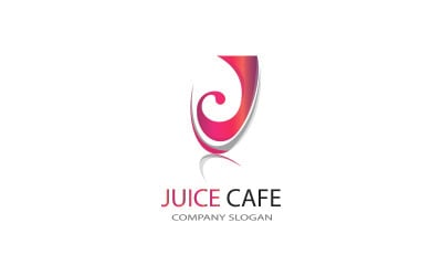 Modèle de logo d&amp;#39;entreprise de jus de café pour tous les jus