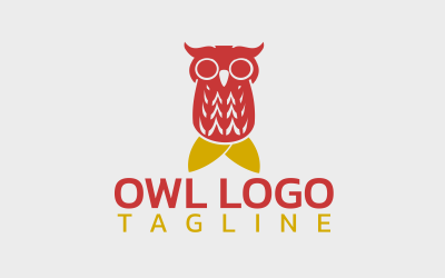 Owl Bird Custom Design Logo Template 5