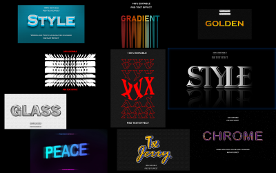 10 Best Editable Text Effects or Mockups