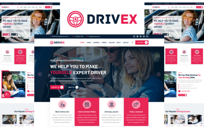 Drivex - HTML5-sjabloon voor rijschool