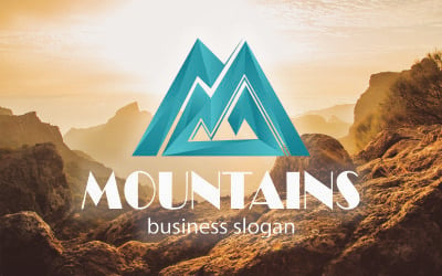 Góry Logo Monogram Litera M