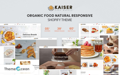 Kaiser - Responsive Shopify-tema för tårta och bageri