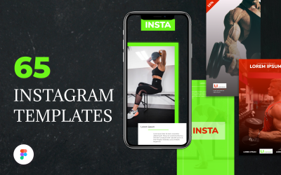 Media społecznościowe Szablony Instagram Sport