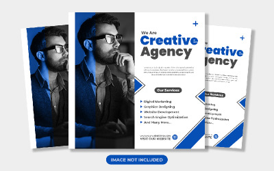Modello di post sui social media dell&amp;#39;agenzia creativa