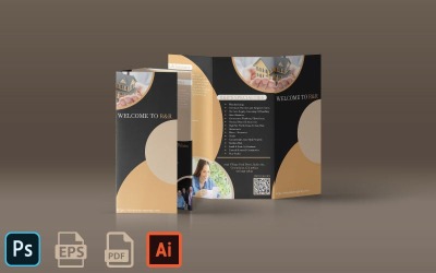 Tri-fold Brochure dla biznesu i firmy — Trifold Brochure
