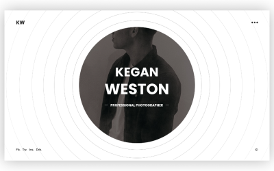 Weston - Modello PSD per portfolio personale del fotografo