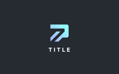 Modern Taze P Dinamik Teknoloji Monogram Logosu