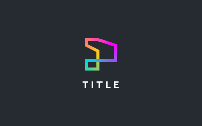 Modern Taze P Line Gölge Monogram Logosu