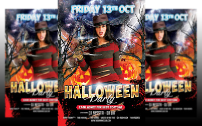 New Halloween Party Flyer Template