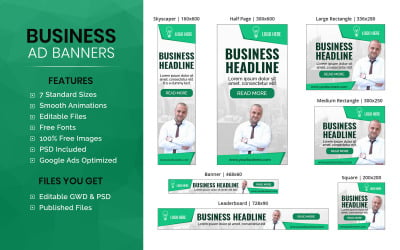 Business Banner - HTML5 Ad Template (BU007)