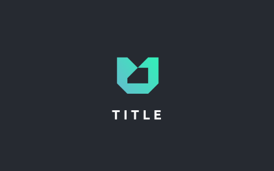 Logo Monogram w nowoczesnym stylu M tech